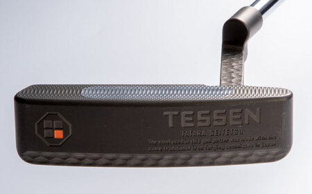 鉄師田部家謹製ゴルフパターTESSEN（トゥ・ヒール型／ブラック）