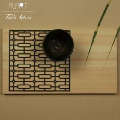 ふるさと納税 足利市 ALART〈アルアート〉 ひのき+昔日セット　黒 テーブルウェア・国産ひのき