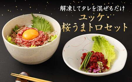 馬刺しユッケ・桜うまトロ 12食 セット 合計約660g 馬肉 馬刺し お肉 惣菜 ユッケ タレ付