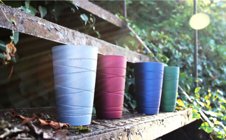 【美濃焼】 トールカップ トパーズレッド【二幸】ビール フリーカップ 陶器[MCZ120]