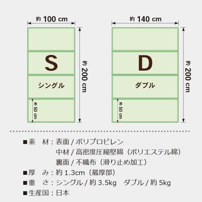 ふるさと納税 岡山市 岡山県岡山市産　樹脂製 畳マット 悠久 サイズ:ダブル　カラー:ナチュラル(い草色) |  | 03