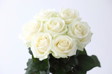 Flower Bouquet（バラのブーケ）25本　白系