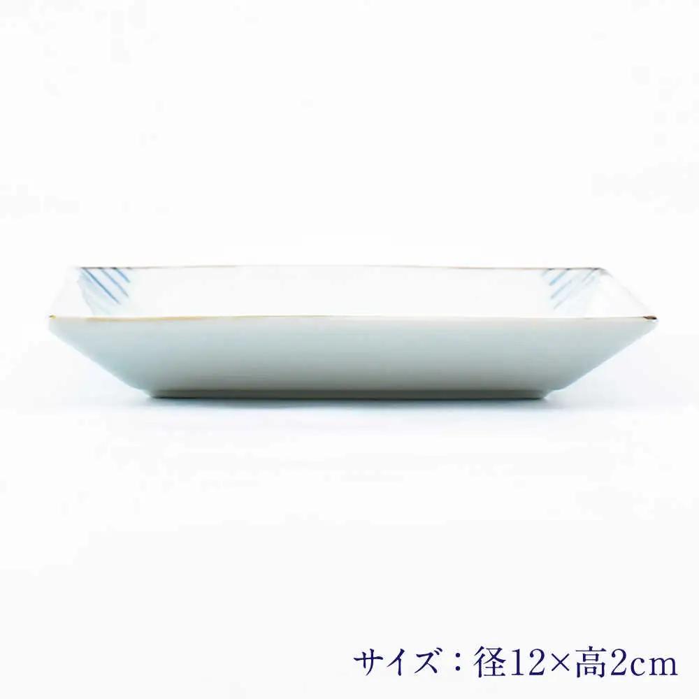 【有田焼】菊紋4.5寸角皿4枚組 / 食器 有田焼 [41APCD079]