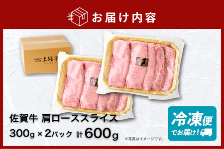 佐賀牛 肩ローススライス 600g：B205-014
