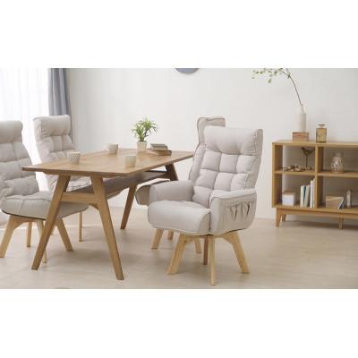 ふるさと納税 大河原町 回転ファブリックチェア FACN-KH アイボリー 一人掛け アイリスオーヤマ [53753185] |  | 03