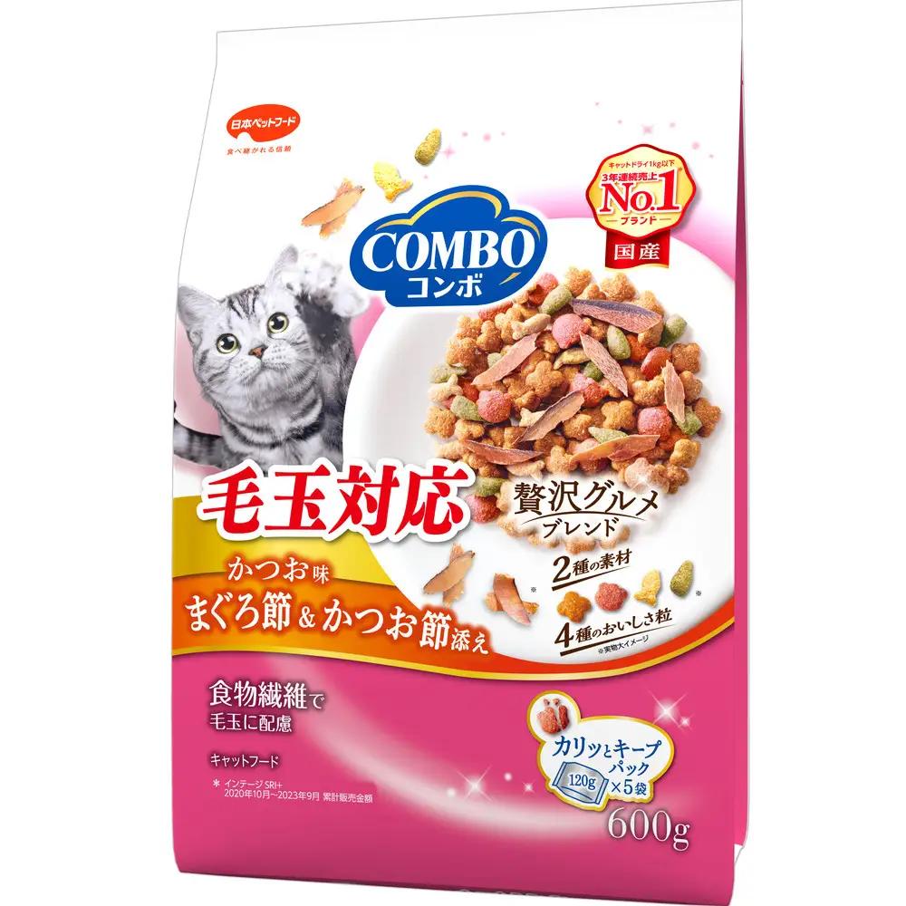 キャットフード コンボ 毛玉対応 かつお味 キャットフード【600g×12】