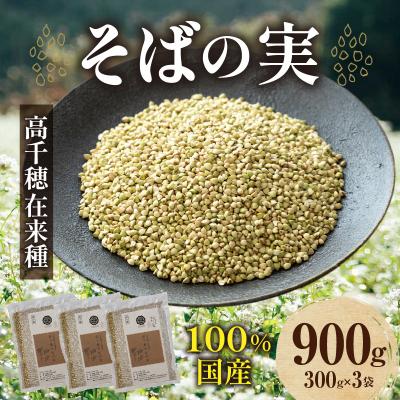 ふるさと納税 高千穂町 高千穂 有機栽培《そばの実》 300g×3袋