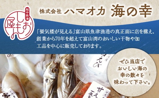 みぎす げんげ 甘えび 干物 3種 ほたるいか みそ漬け 深海魚 5種セット ハマオカ海の幸｜加工食品 冷凍 小分け