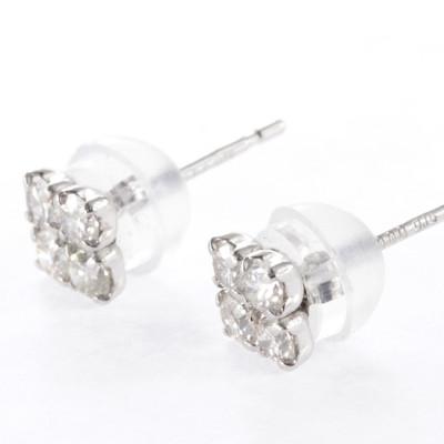 ふるさと納税 大月市 PT900ダイヤモンド　ピアス　スクエア　0.30ct　MUP14926 |  | 01