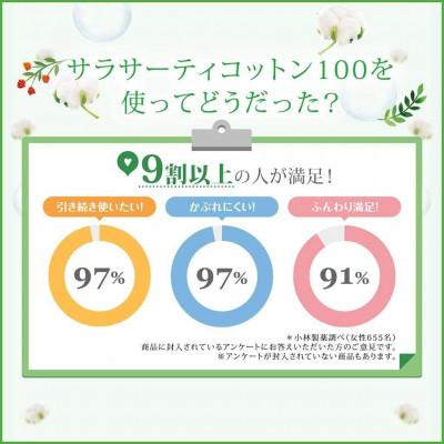 ふるさと納税 新居浜市 愛媛小林製薬のサラサーティコットン100 112個 ×10袋セット(無香料) |  | 02