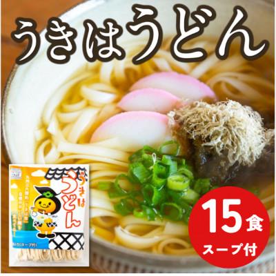 ふるさと納税 うきは市 【鳥志商店】 うきはうどん 15食入り