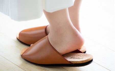 ルームシューズ  ３Lサイズ レッド 呉山コルク