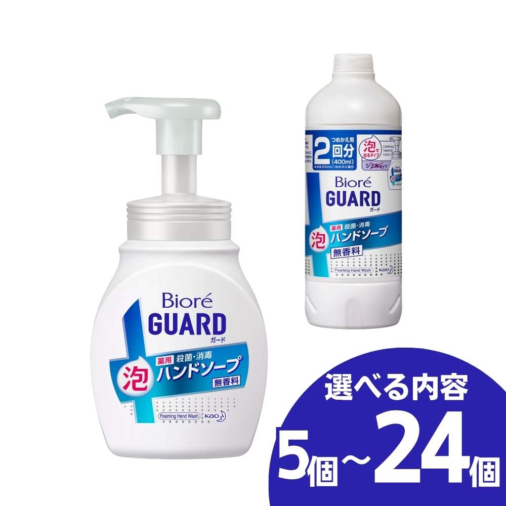 【ふるさと納税】数量限定 在庫限り 花王 ビオレガード 薬用泡 ハンドソープ 泡タイプ (250ml×1本 つめかえ用 400ml×7本) 無香料 詰め替え ポンプ 泡ハンドソープ 手洗い 備蓄 防災 災害 備蓄用 ストック 日用品 ビオレ biore 20000円 2万円 愛知県 豊橋市