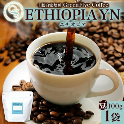 【ふるさと納税】コーヒー豆 エチオピア 100g 1袋 品質すべてにこだわったコーヒー 北海道 帯広市【1503292】