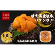 北海道 噴火湾産 塩水 バフンウニ 100g×2パック 計200g