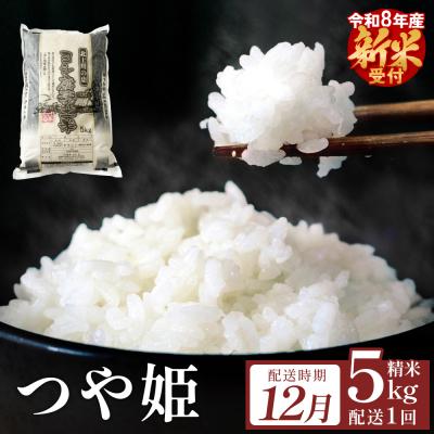 ふるさと納税 石巻市 【12月配送】 〈先行受付〉 米 令和8年産 つや姫 精米 5kg 単品 新米 こめ コメ お米