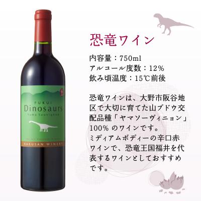 ふるさと納税 大野市 FUKUI 恐竜ワイン&ルージュ 750ml×2本 計1500ml |  | 01