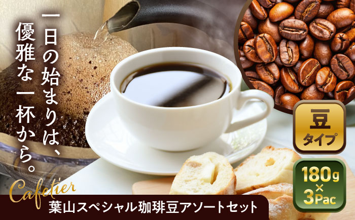 
            【コーヒー豆】葉山スペシャル珈琲豆アソートセット 3パック入り ／ コーヒー豆 詰め合わせ 神奈川県 特産品【Cafetier】 [ASAD005]
          