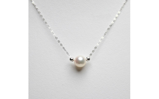 真珠 ペンダント 7mm pt850 プラチナ アコヤ真珠 アクセサリー ネックレス ファッション ジュエリー akoya パール フォーマル カジュアル プレゼント ギフト 贈り物 贈答品 お祝い 誕生日 記念日 冠婚葬祭 慶事 弔事 結婚式 卒業式 入学式 国産 三重県 伊勢 志摩 南伊勢町 / パールハヤシ プラチナ850 アコヤ真珠 7ミリ ペンダント ネックレス