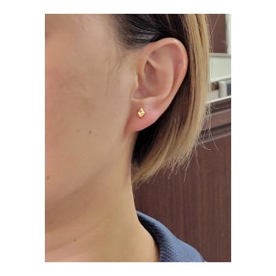 ふるさと納税 松山市 K18　ひし形　(ダイヤ型)　ピアス |  | 02