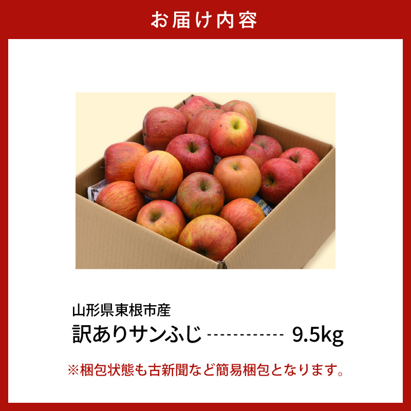 【2026年産】※訳あり※ サンふじ満杯詰(約9.5kg) 山形県 東根市 東根農産センター提供 hi027-204-r8_イメージ4
