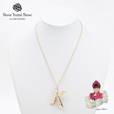 ふるさと納税 和泉市 【RoseYumiRose】イニシャルパールブローチペンダント『K』