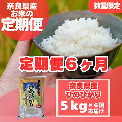 ふるさと納税 大和高田市 【毎月定期便】奈良県産　ヒノヒカリ(精米)　5kg×全6回