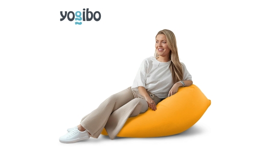 ヨギボー ミニ アンバーゴールド Yogibo Mini ビーズクッション 1人掛け ローソファ 座椅子 コンパクト 一人用 洗えるカバー インテリア 家具 ギフト 大阪府 岸和田市 [№5385-1356]