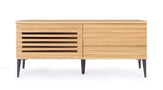 
            リップル 120 TVスタンド(脚タイプ)　オーク
          