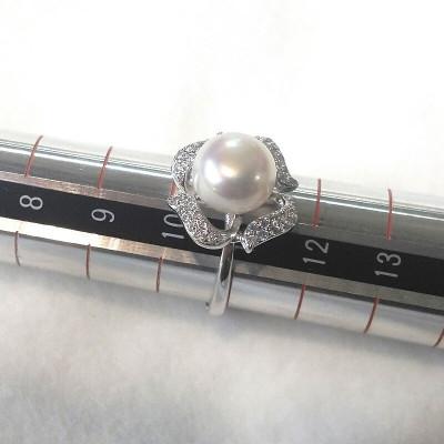 ふるさと納税 伊勢市 リング・ピンウィール(淡水本真珠・ボタン)SV製　1918 |  | 03