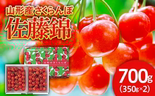 さくらんぼ 佐藤錦 700g バラ詰め 特秀Ｌ 【令和7年産先行予約】FU21-613 くだもの 果物 フルーツ 山形 山形県 山形市 2025年産