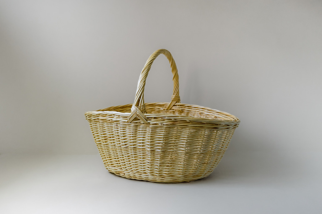 【伝統工芸品】KORI ANRI JAPAN「BASKET L ヤナギのバスケット」柳行李 / 豊岡杞柳細工 100年持つ収納 雑貨 ハンドメイド