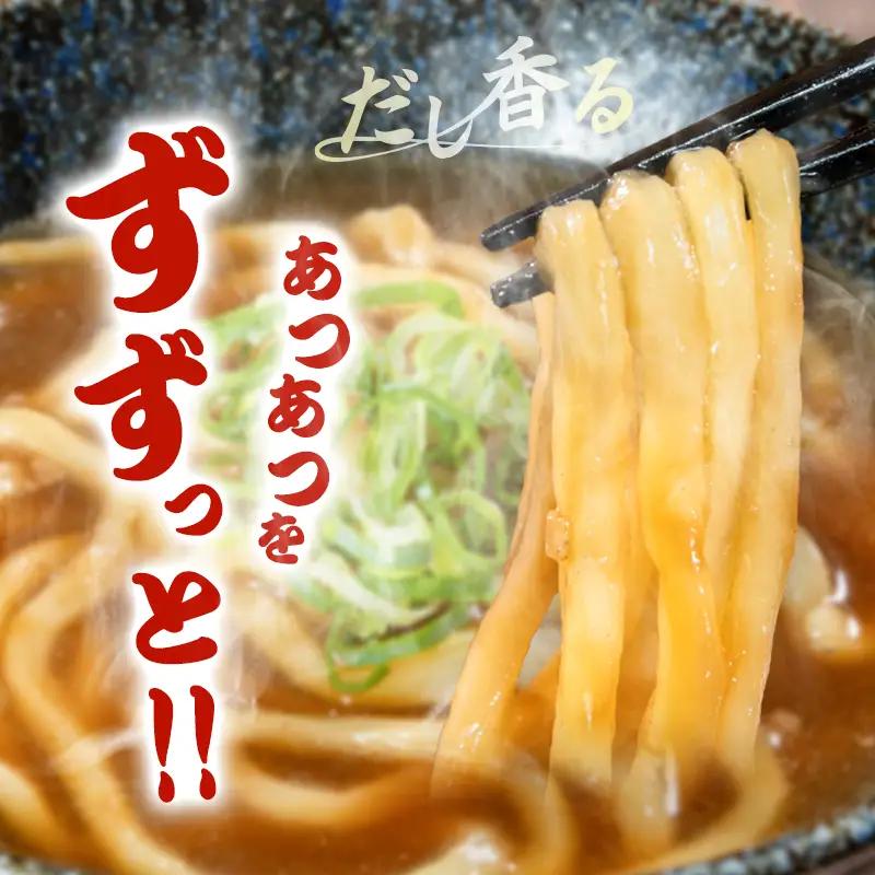 【3営業日以内発送!!】かけうどん 冷凍 天然だし 自家製麺 つゆ付き 簡単調理