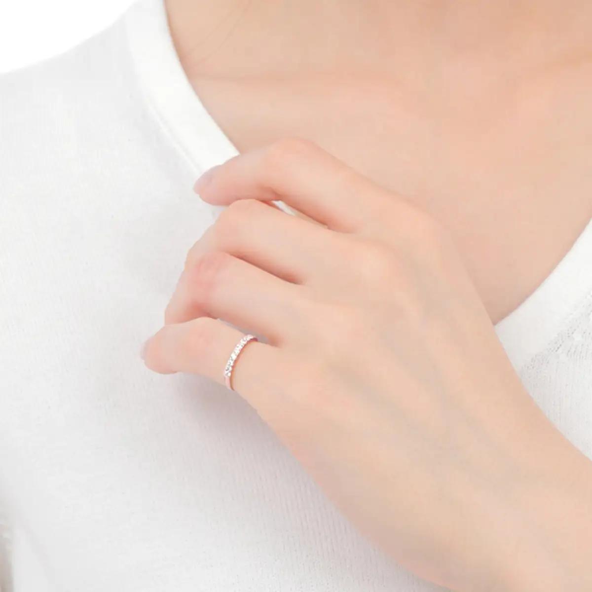 ピンキー　エタニティリング　0.18CT　Ｒ3996DI-R　ピンクゴールド【サイズ：1号～9号（0.5号刻み対応可）】