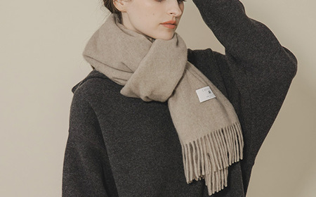 無染色 カシミヤ100% ストール