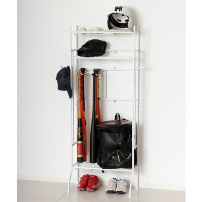 ふるさと納税 海南市 スポーツ用品ラック ホワイト AKU104405302 |  | 03