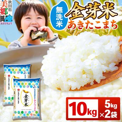 ふるさと納税 美郷町 令和7年産 金芽米 あきたこまち 10kg(5kg×2袋)|01_amd-921001