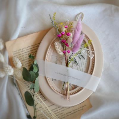 ふるさと納税 唐津市 【ギフトにも】ドライフラワー・インテリアフレーム(壁掛け&スタンド2way)/ピンク |  | 01