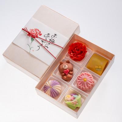 ふるさと納税 亀岡市 母の日プレゼント「上生菓子6個入」　※北海道・離島へのお届け不可 |  | 01