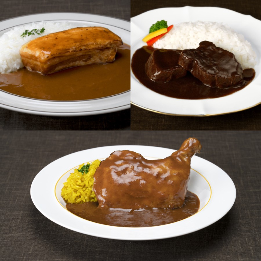 ＜柿安本店＞PREMIUM「プレミアムカレー」5種セット（牛ほほ肉・牛テール・極厚ポーク・骨付きチキン・厚切り牛タン）各1個（計5個）