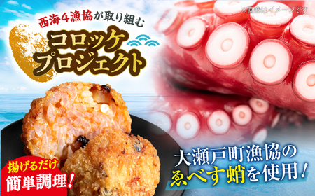 ゑべす蛸のライス コロッケ 15個＜西海クリエイティブカンパニー＞ [CAA116] コロッケ 加工品 惣菜 たこ タコ