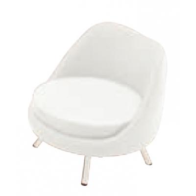 ふるさと納税 八尾市 QUONチェア ラッテ カラー5色(子供用椅子/ローチェア/リビング)ホワイト×ホワイト(G128)