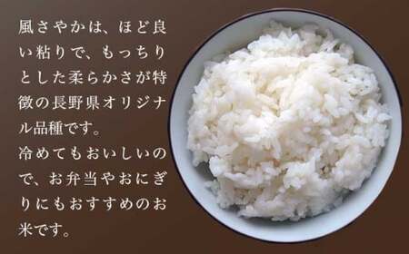 風さやか 8分つき米 約10kg ［ おぶせファーマーズ ］ お米 コメ おこめ ご飯 精米 長野県産 ［FK-22］