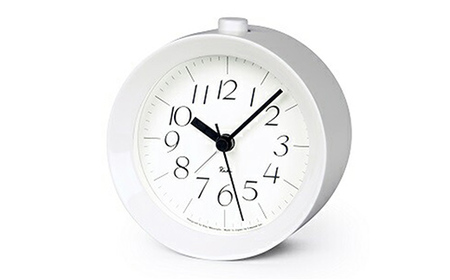 RIKI アラームクロック / ホワイト（WR09-14 WH）レムノス Lemnos 時計 工芸品 装飾品 インテリア  FAD-0824