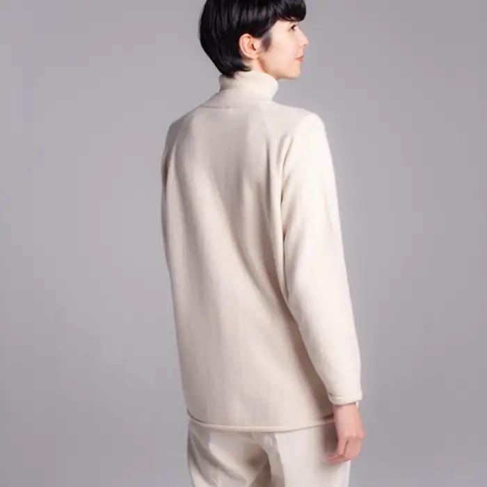 【期間限定(～8/31) エシカルプライス 】【 UTO カシミヤ 】レディース ベビーカシミヤ 100% リラックス ラグラン カーディガン 岩手県 北上市 X0074R0805 ユーティーオー c