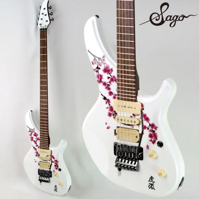 ふるさと納税 尼崎市 【エレキギター】Sago 虎徹　桜【桜村眞氏本人同仕様】