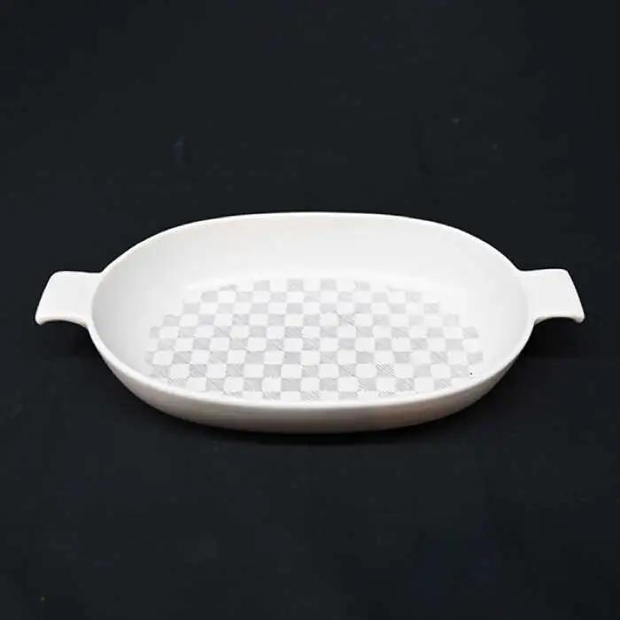 【波佐見焼】オーブンウェア グラタン皿 和市松茶 3点セット 耐熱食器 オーブン可 食器 皿 【協立陶器】 [TC61] 波佐見焼