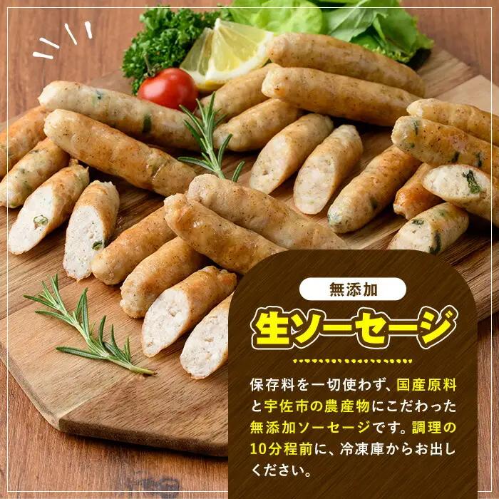 安心院無添加生ソーセージ＆大分県産豚みそ漬けセット(合計14袋・5種)国産 ソーセージ 豚肉 みそ漬け 惣菜 おかず お弁当 おつまみ 小分け セット 勝負めし【102000801】【サンセイ　安心院