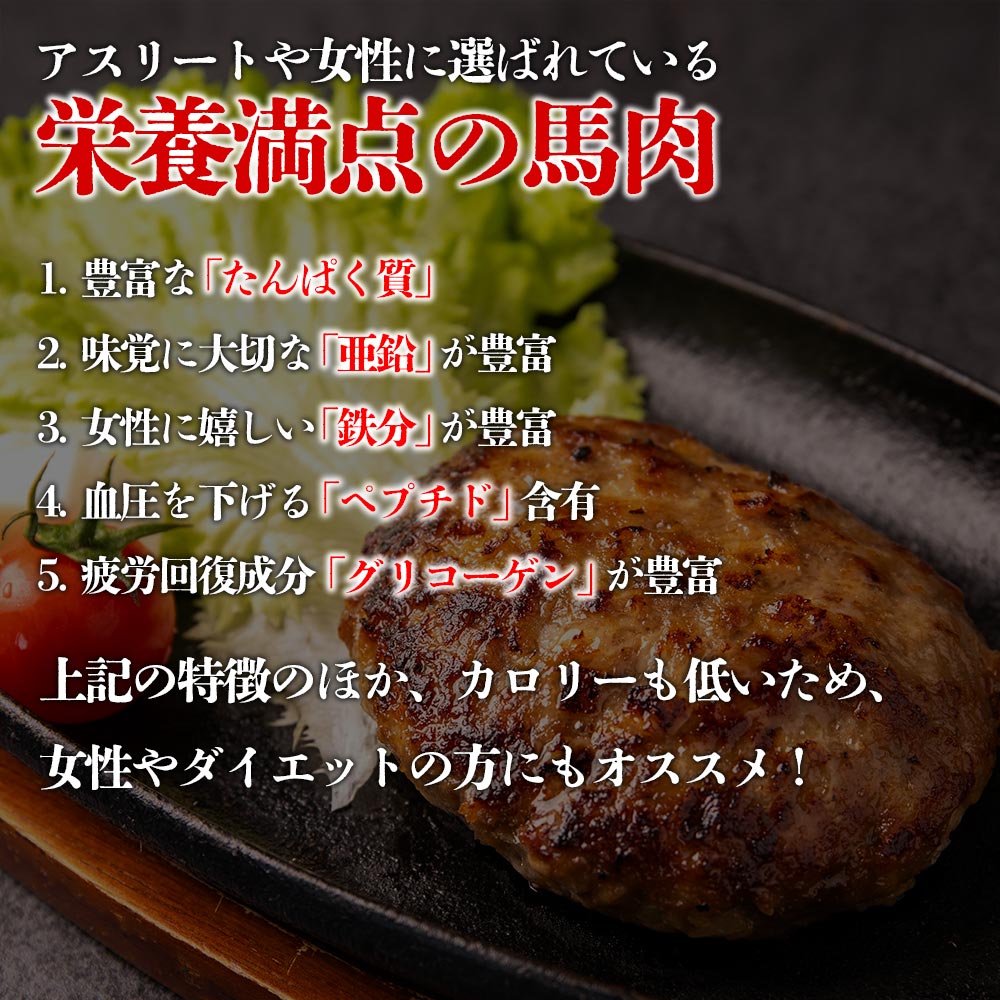 馬肉＆熊本県産ジャージー牛乳使用！特製ハンバーグ 150g×10個 阿蘇牧場 肉 人気 美味しい 小分け 鉄分 高タンパク おすすめ 冷凍 お中元 御歳暮 惣菜 簡単 おかず 晩御飯 プレゼント 贈答