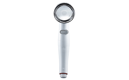 No.455-01 シャワーヘッド BIRAKU2 ビラク 最大60％節水 日本製 YA-WC60 ／ シャワー シャワーヘッド バスグッズ 風呂 お風呂 節水 安心ストップ 増圧機能 極細水流 シル